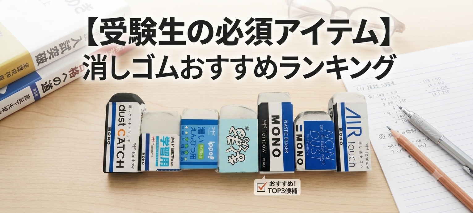 おすすめ消しゴムランキング